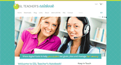 Desktop Screenshot of eslteachersnotebook.com